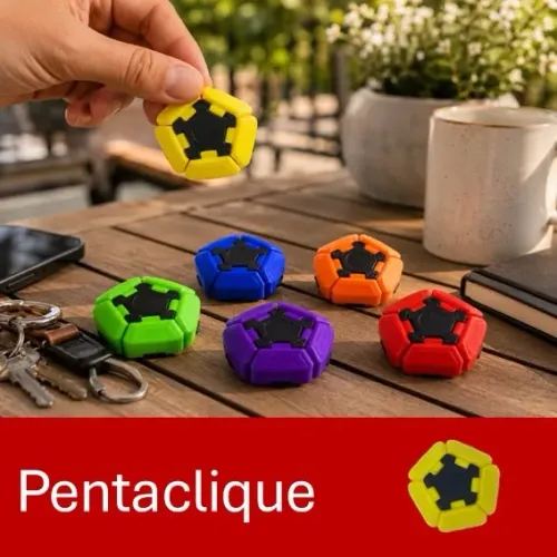 Pentaclique - Fidget Toy 3D - Mimoslab