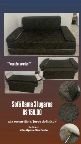 Sofá Cama 3 lugares