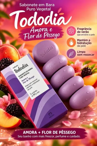 CAIXA COM 5 SABONETES NATURA TODO DIA