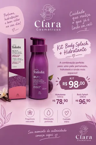 BODY SPLASH + HIDRATANTE NATURA