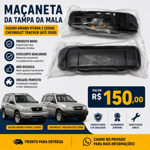 Maçaneta da Tampa da Mala Vitara / Tracker - Importada - R$ 150
