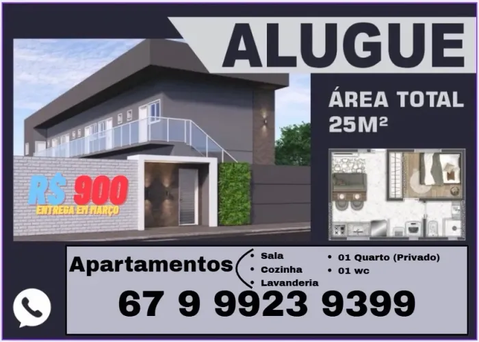 Kitnet (apartamento) - Novinho.