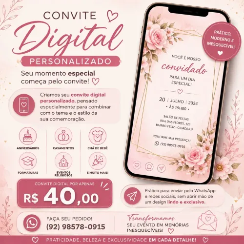 Convite Digital Personalizado