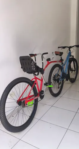 Bicicleta Conjunto Bike Caroninha aro 29 Baby Verm.+ MTB GTA azul 29