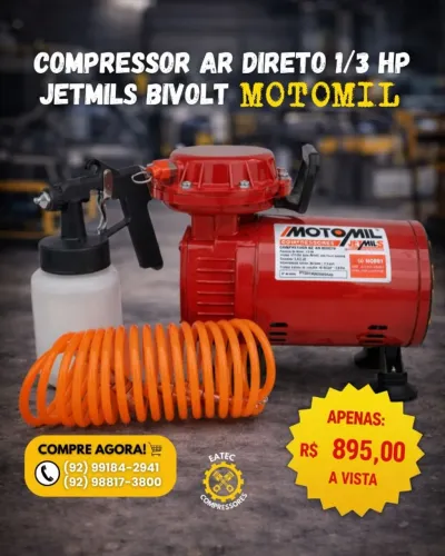 Compressor ar direto Jetmils MOTOMIL
