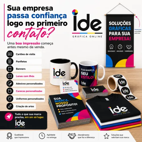 Panfletos, Banners, Cartões, Adesivos e Designer Gráfico