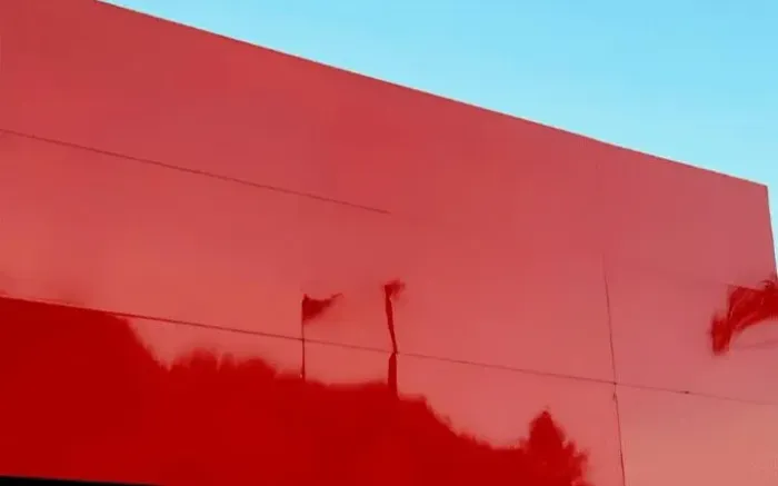 CHAPA ACM VERMELHA 1,5X5m da maior