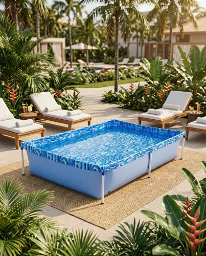 Piscina infantil - mil litros de água mor - muito eficiente nesse calor