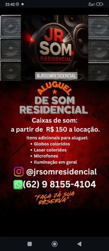 Locação de som e iluminação para eventos ?