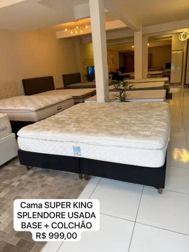 Colchão KING SPLENDORE SEMINOVO COM BASE - Entregamos!!
