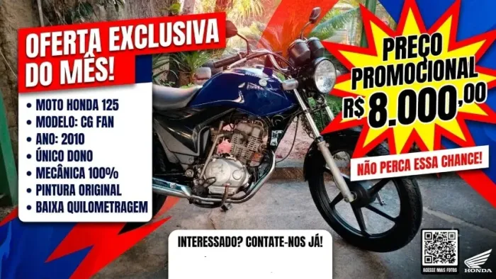 Vendo fan 125 2010