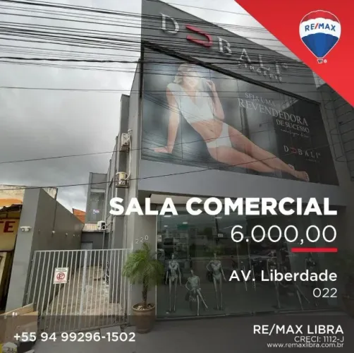 IMOBILIÁRIA LIBRA ALUGA SALA COMERCIAL