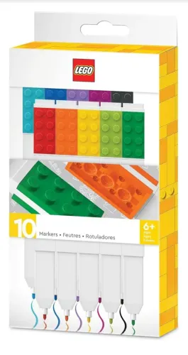 Caneta hidrográfica 10 cores Lego original