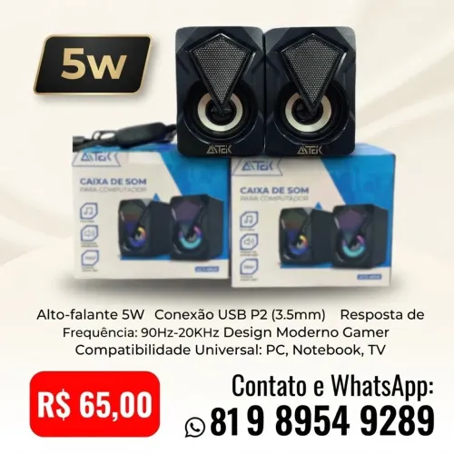 Caixa de som duplo para computador