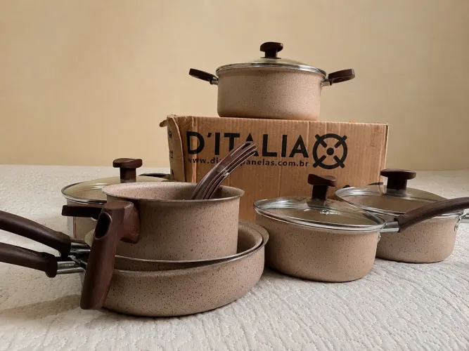 Kit de Panelas 10 Peças - Novo