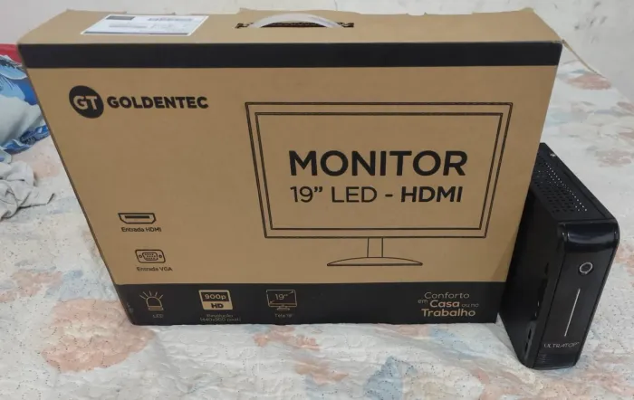 Mini PC com Monitor - Completo 
