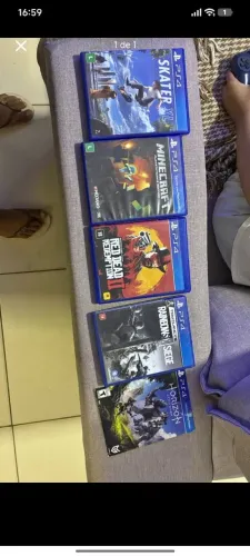 Kit com 5 jogos originais,um tendo mapa original