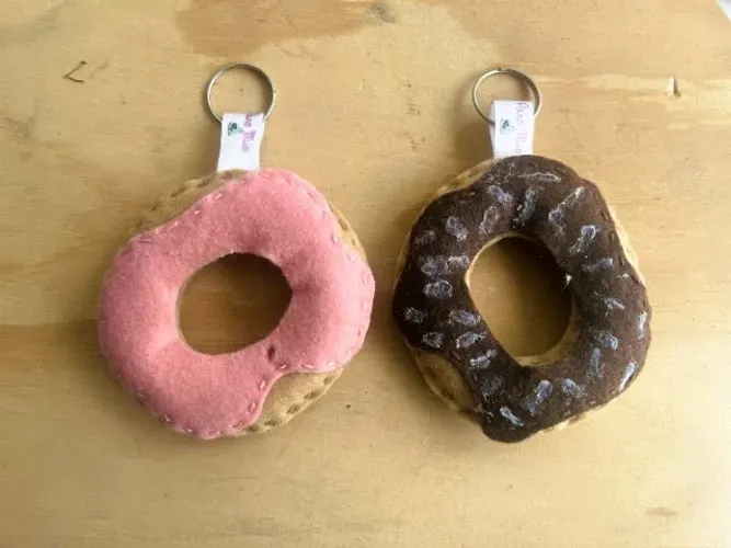 2 Chaveiros Donut Artesanal