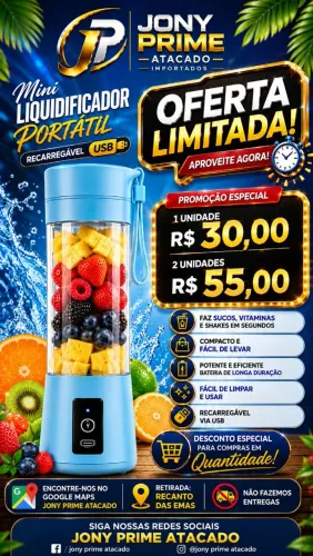 Mini Liquidificador Portátil 380ml