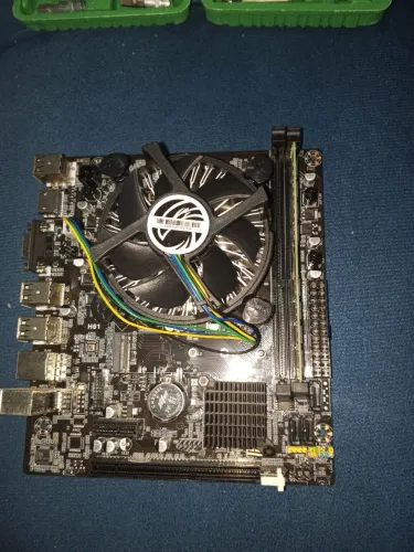 Placa mãe + cooler + 8gb ram