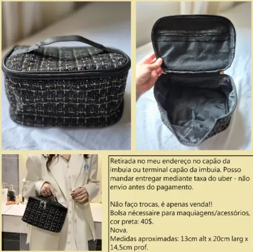 Bolsa nécessaire preta nova
