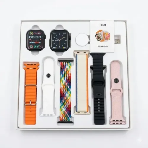 Relogio Smartwatch 2 em 1 C/6 Pulseiras - Pronta entrega