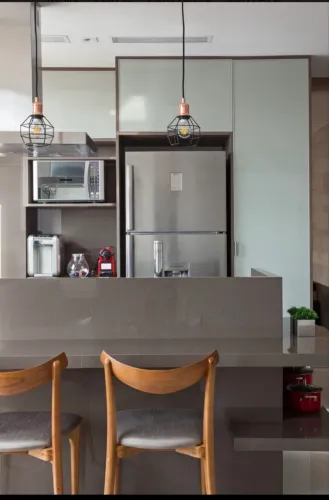 Apartamento de canto mobiliado