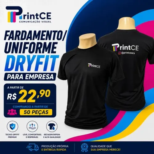 FARDAMENTO / UNIFORME DRYFIT PARA EMPRESA