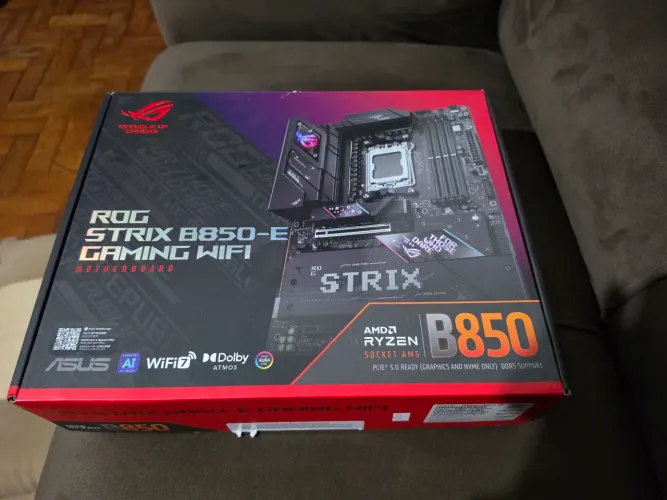 Placa Mãe ASUS ROG Strix B850-E Gaming WiFi AM5 DDR5 | PCle 5.0, WiFi7