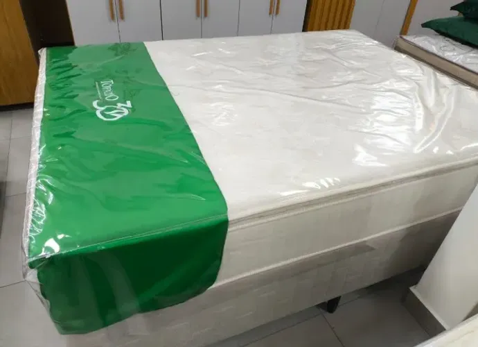 Conjunto Box de Casal King Naturalle 1,93x2,03x30cm - Topázio
