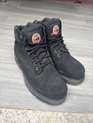 Bota coturno masculino couro 