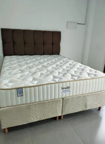 CAMA SEALY MIAMI PREMIUM MODELO DE LUXO