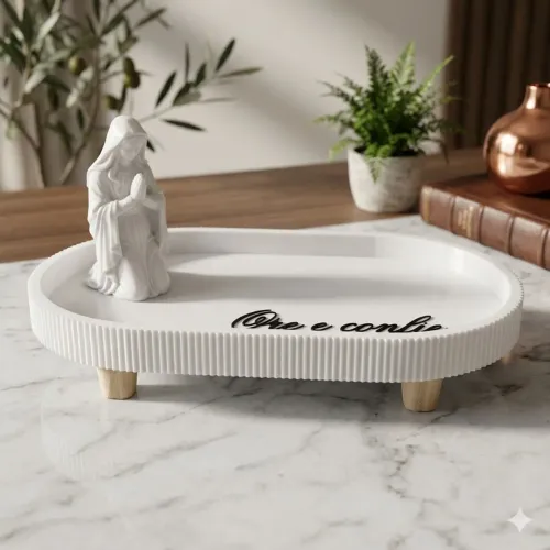 Porta terço Nossa Senhora (Modelo Oval)