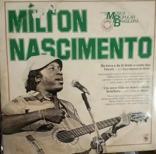 LP Vinil - Milton Nascimento - Coleção História da MPB - Capa e encarte ok, mídia excelent