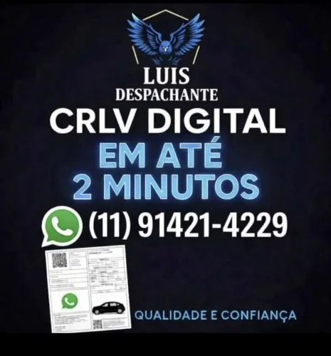FAÇO EMISSAO DE CRLV DIGITAL DE TODO BRASIL 