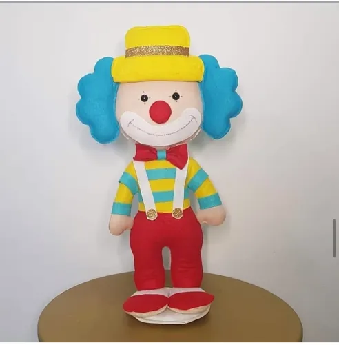 Boneco de feltro O palhaço