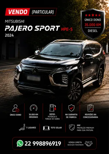 Mitsubishi Pajero Sport HPE-S 2.4 4X4 Diesel AUT 2024