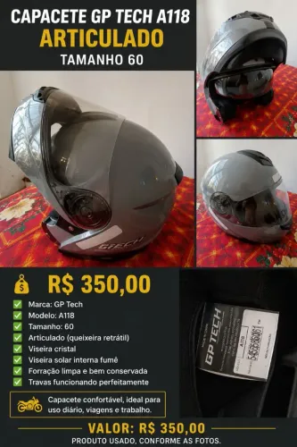 Capacete GP tech A118