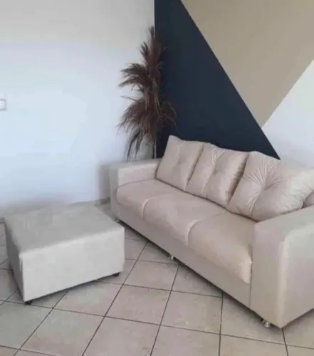 Sofá 3 Lugares Bege