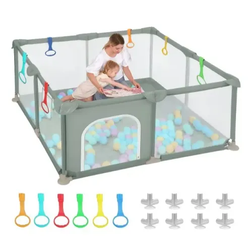 Cercadinho para bebê 1,80x1,50 marca Atentu - Novo