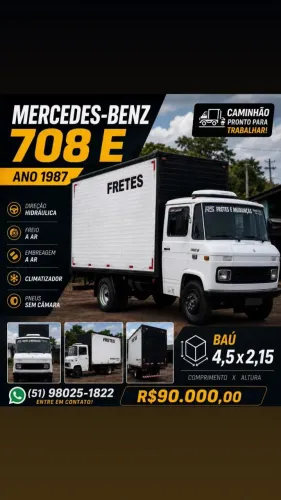VENDE-SE CAMINHÃO 708 BAÚ EM PERFEITO ESTADO!! PRONTO PARA TRABALHAR !! *