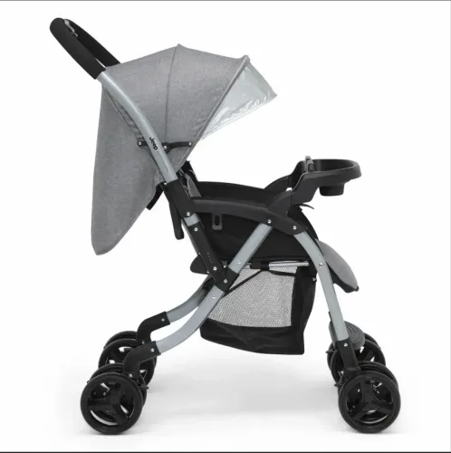 Carrinho de Passeio Jeep Unlimited Reversível - Alça Cinza Tweed
