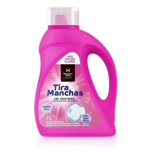 Alvejante Tira Manchas Multiuso Gel Roupas Brancas 3l