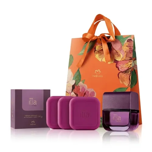 Combo Exclusivo Ilía Secreto: Perfume + 3 Sabonetes + Sacola de Presente