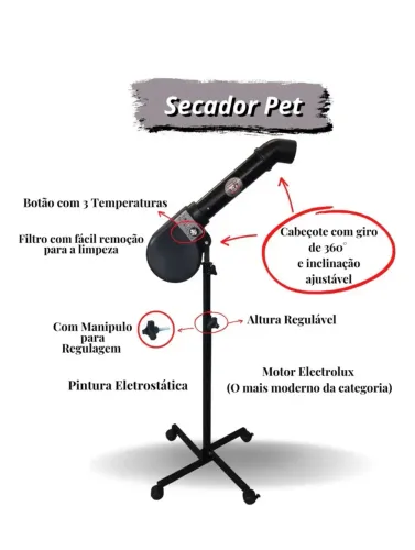 Secador pet