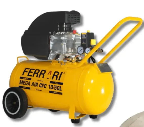 Vende-se Compressor de ar FERRARI - 50litros/10 - 2HP - Novo