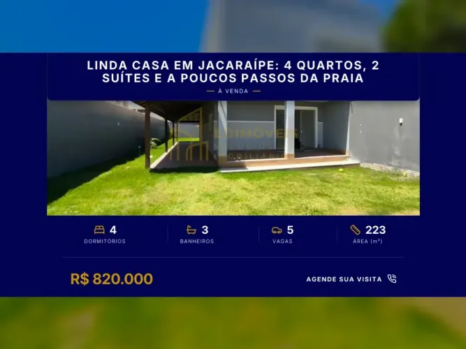 Não Perca! Linda Casa em São Francisco com 4 Quartos e Sala Iluminada
