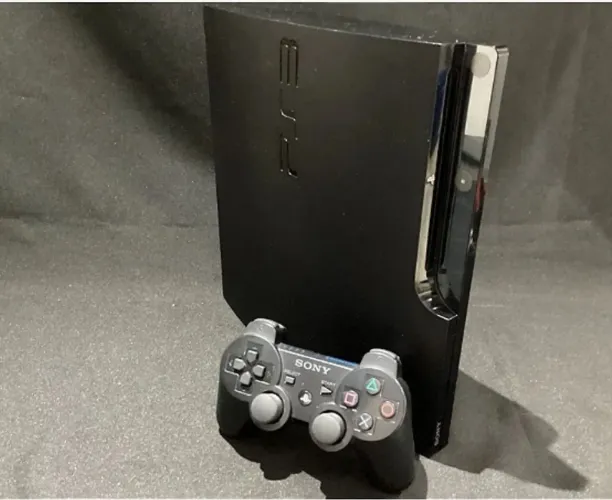 Playstation 3 HD 1 tera, 1 controle e 3 jogos na memória.