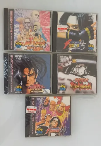 LOTE DE JOGOS ORIGINAIS NEO GEO CD NOVOS SEM USO !!! ÓTIMO ESTADO SEM VAZADOS NA MÍDIA 