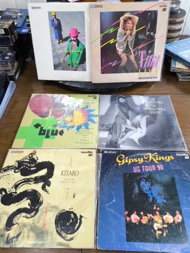 LaserDiscs Raros - Shows Ao Vivo (Pet Shop Boys, Tina Turner - kitaro -gipsy ) 6 unid
